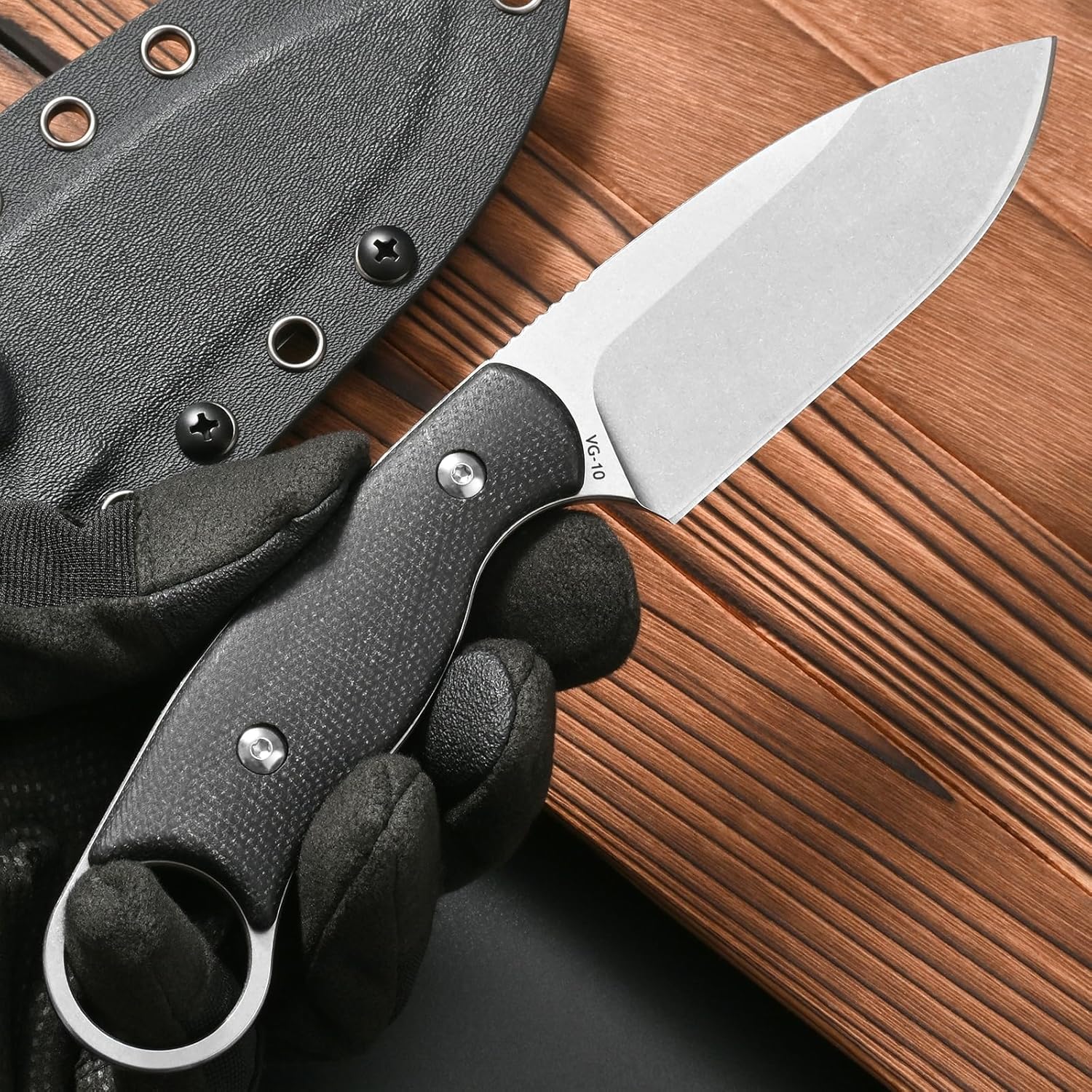Bushcraft Knife Fixed - Eafengrow FF116 Vaste mes met vast