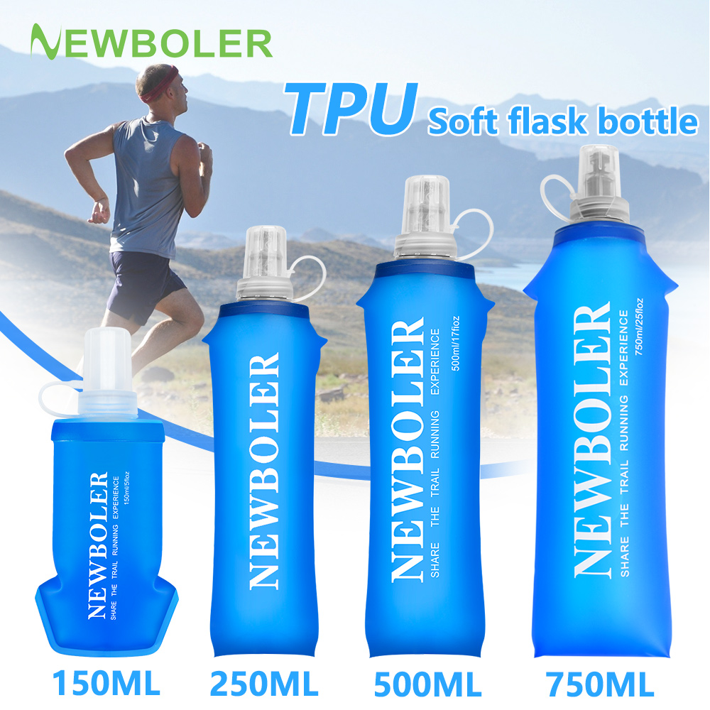 Water Bag Collapsible - 250/500/750ML Waterfles TPU Opvouwbare Zachte Fles
