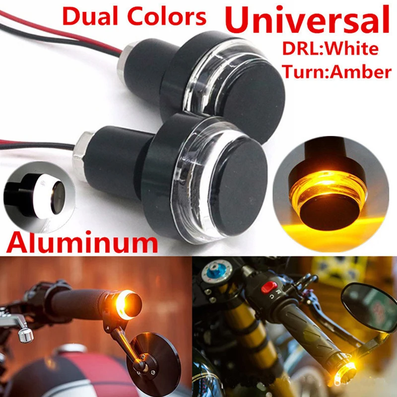 Sos Light Strobe - Motorstuur LED-knipperlichten Led-handgreep Bar End Blinker