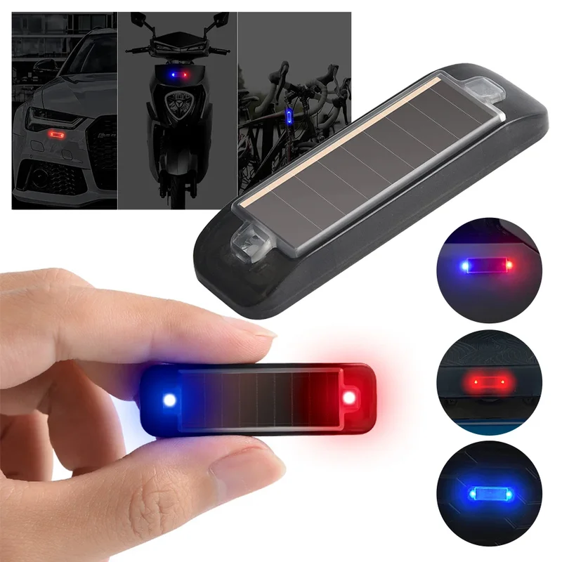 Sos Light Strobe - Mini LED zonne-energie auto waarschuwingslampje nachtbeveiliging
