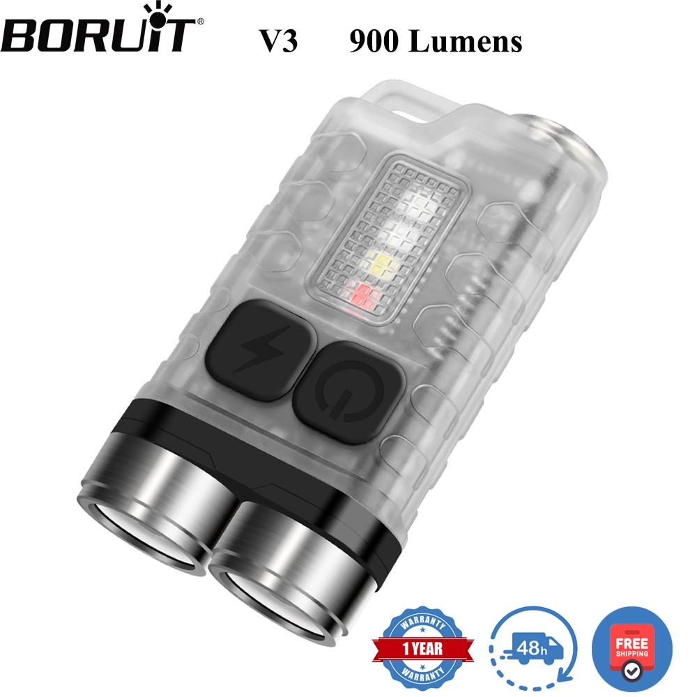 Fishing Kit Compact - BORUiT V3 LED-sleutelhanger Draagbare 900LM EDC