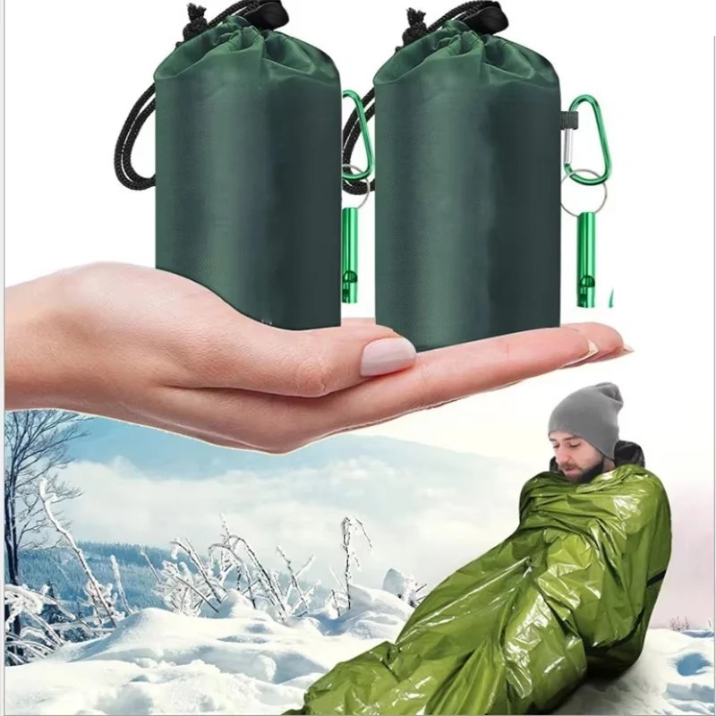 Bivy Bag Emergency - Draagbare waterdichte noodoverlevingsslaapzak Wandel- en kampeeruitrusting