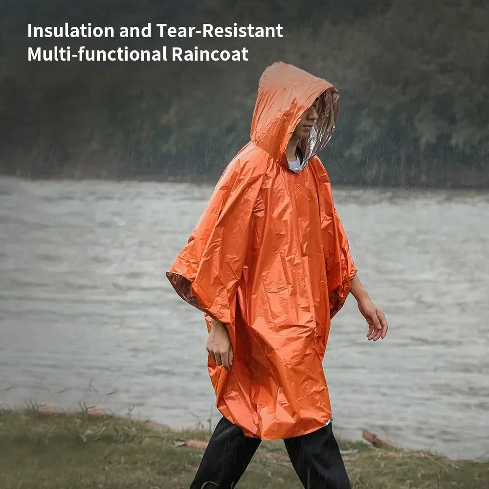 Emergency Poncho Rain - Noodregenjas Poncho Waterdichte regenkleding Deken Survival