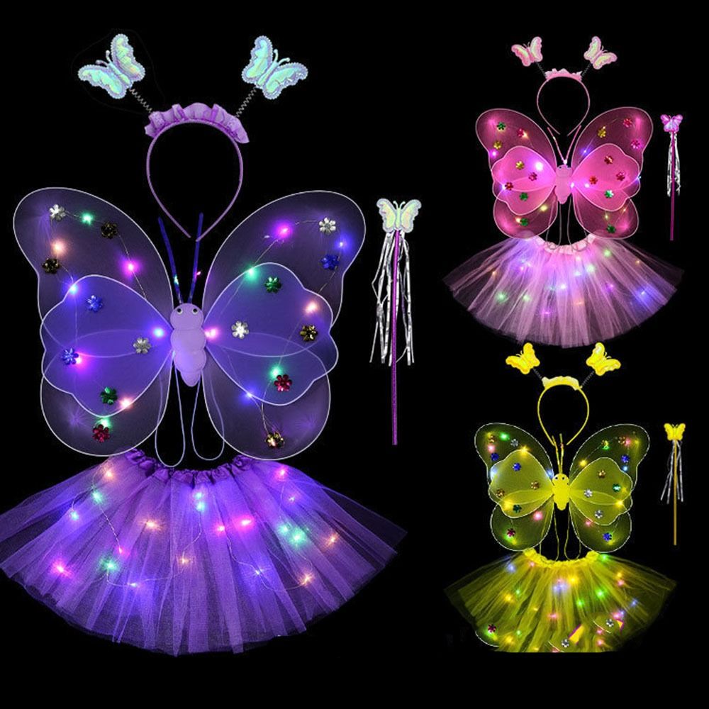 Sos Light Strobe - LED Kinderen Kostuum Rekwisieten Meisjes Rokken