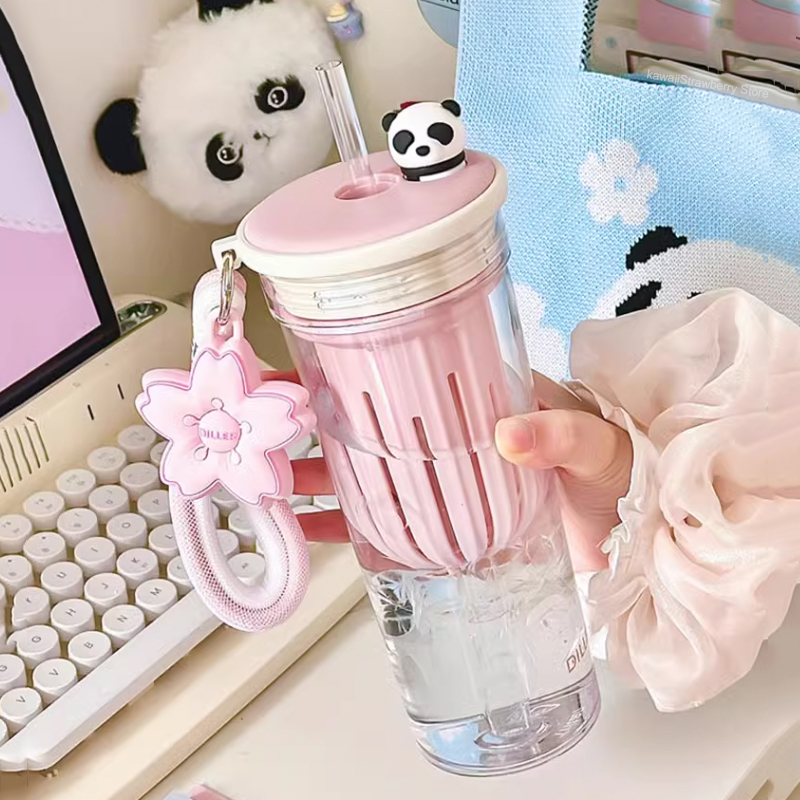 Water Purification Straw - 650ml Kawaii Waterfles Met Filter Leuke