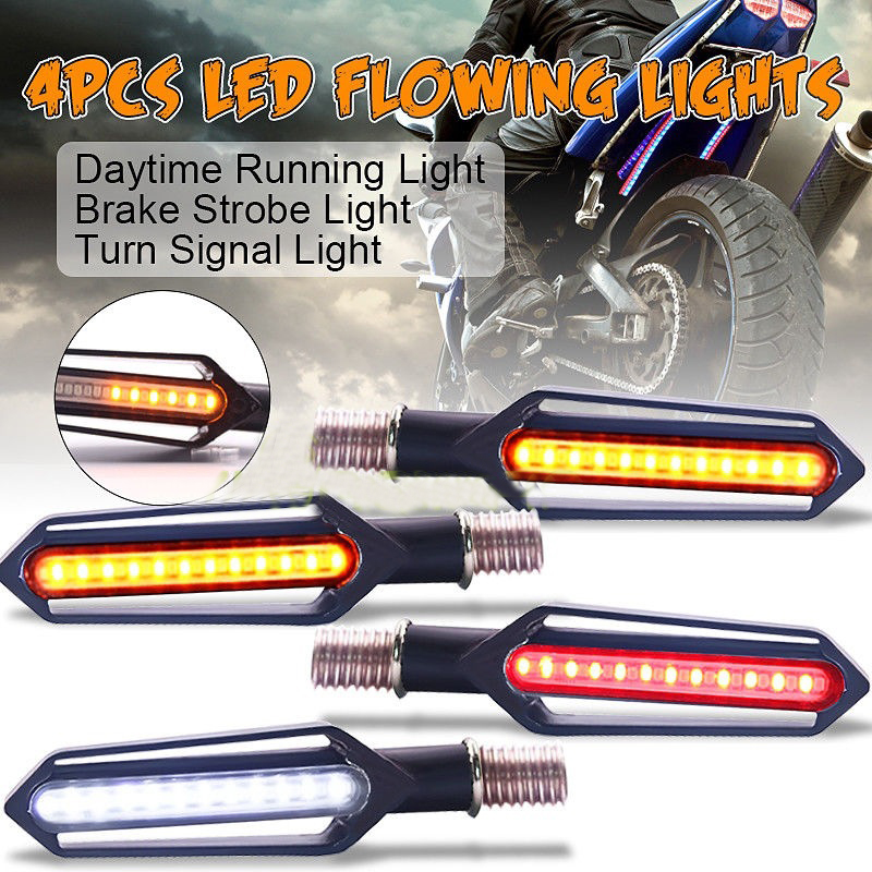 Sos Light Strobe - Motorfiets LED Richtingaanwijzers Licht 24LED 12V