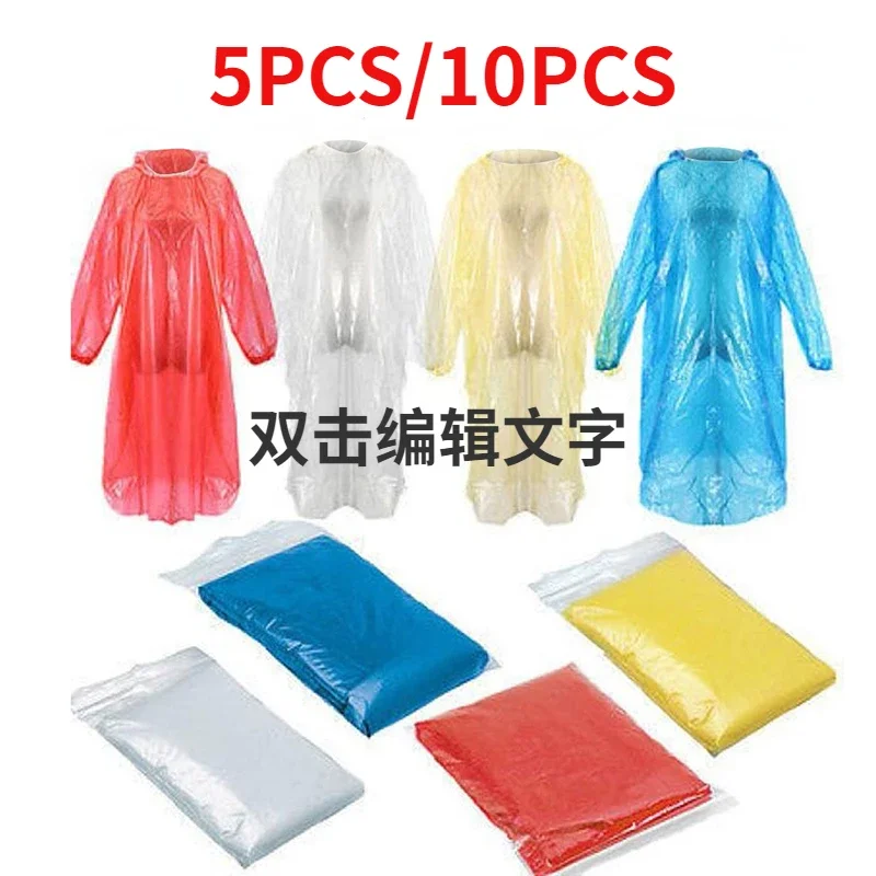 Emergency Poncho Rain - 5/10PC Wegwerpregenjas Adultchildren Waterdichte regenjas Wandelen