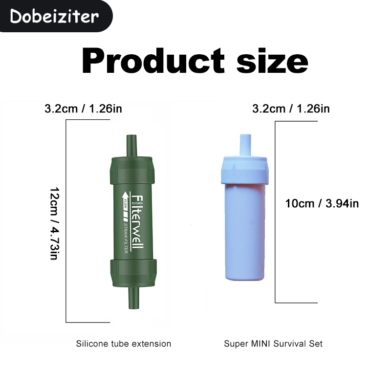 Mini Waterfilter Stro Draagbar - Water Purification Straw recensie en prijs
