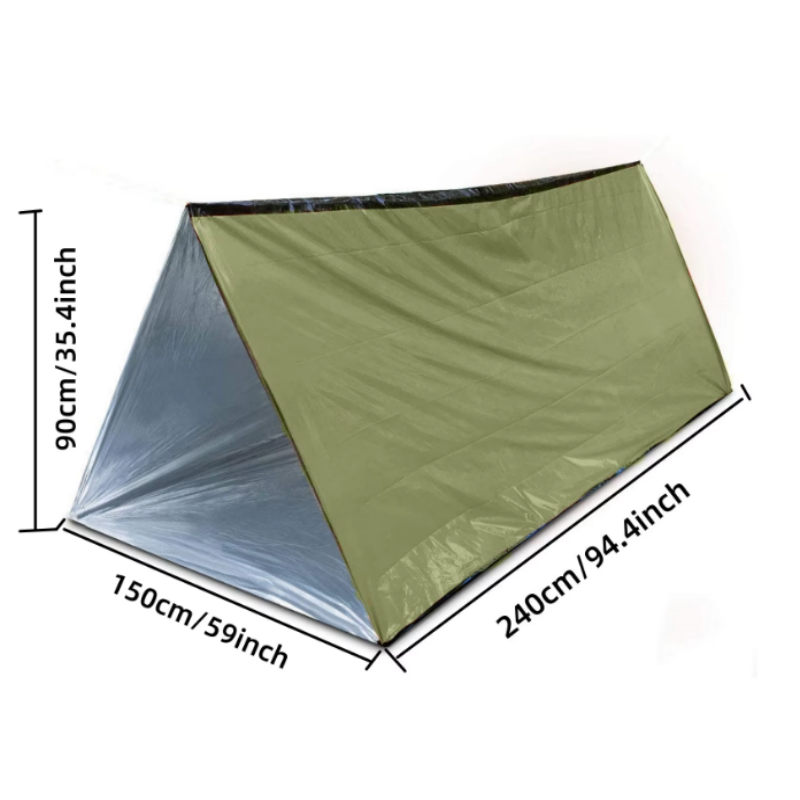 2-persoons herbruikbare Mylar  - Emergency Mylar Tent recensie en prijs