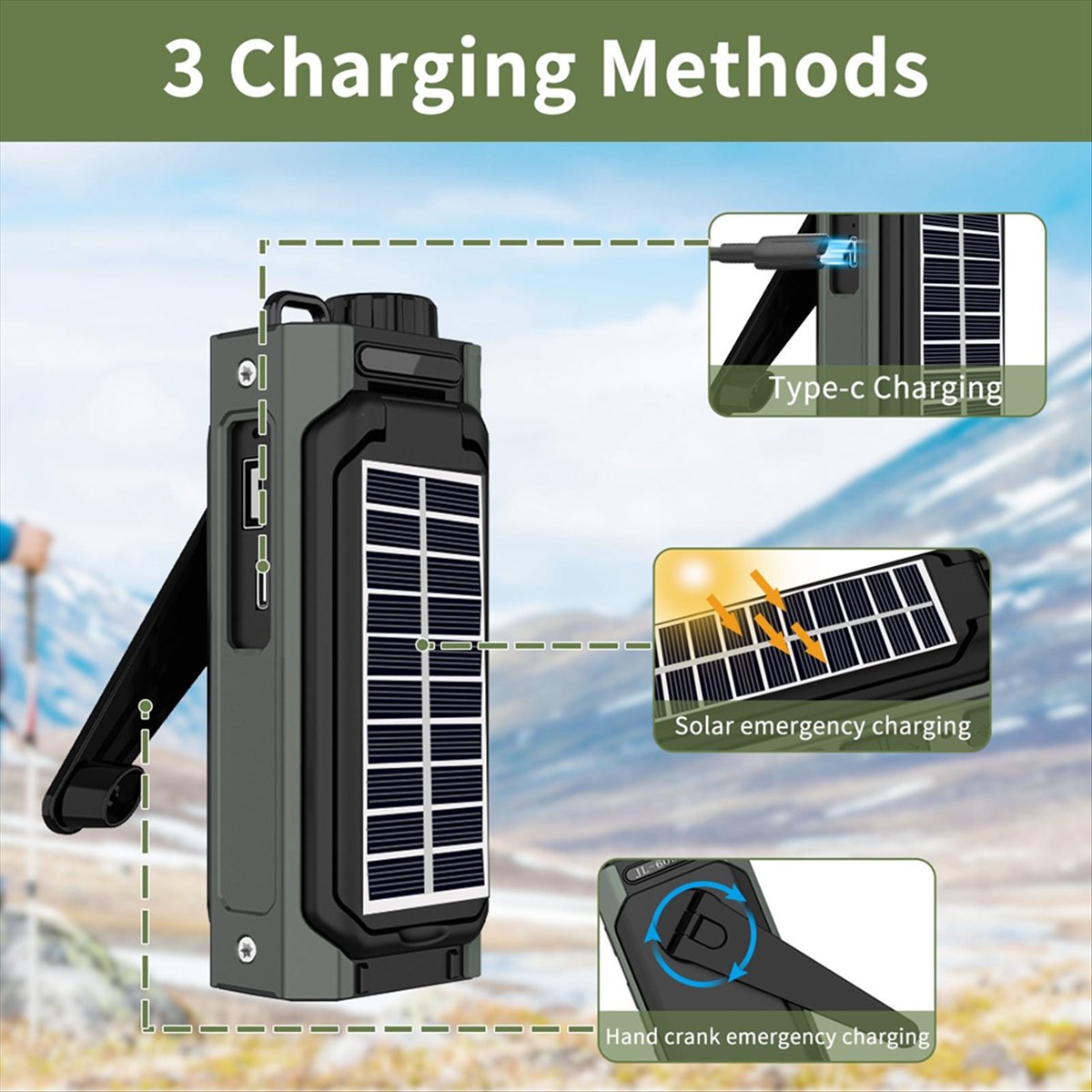 A26Z draagbare zonne-energi ra - Solar Emergency Charger recensie en prijs