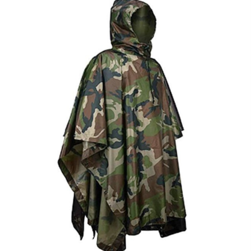 PVC/PU Camouflage Tactische re - Emergency Poncho Rain recensie en prijs