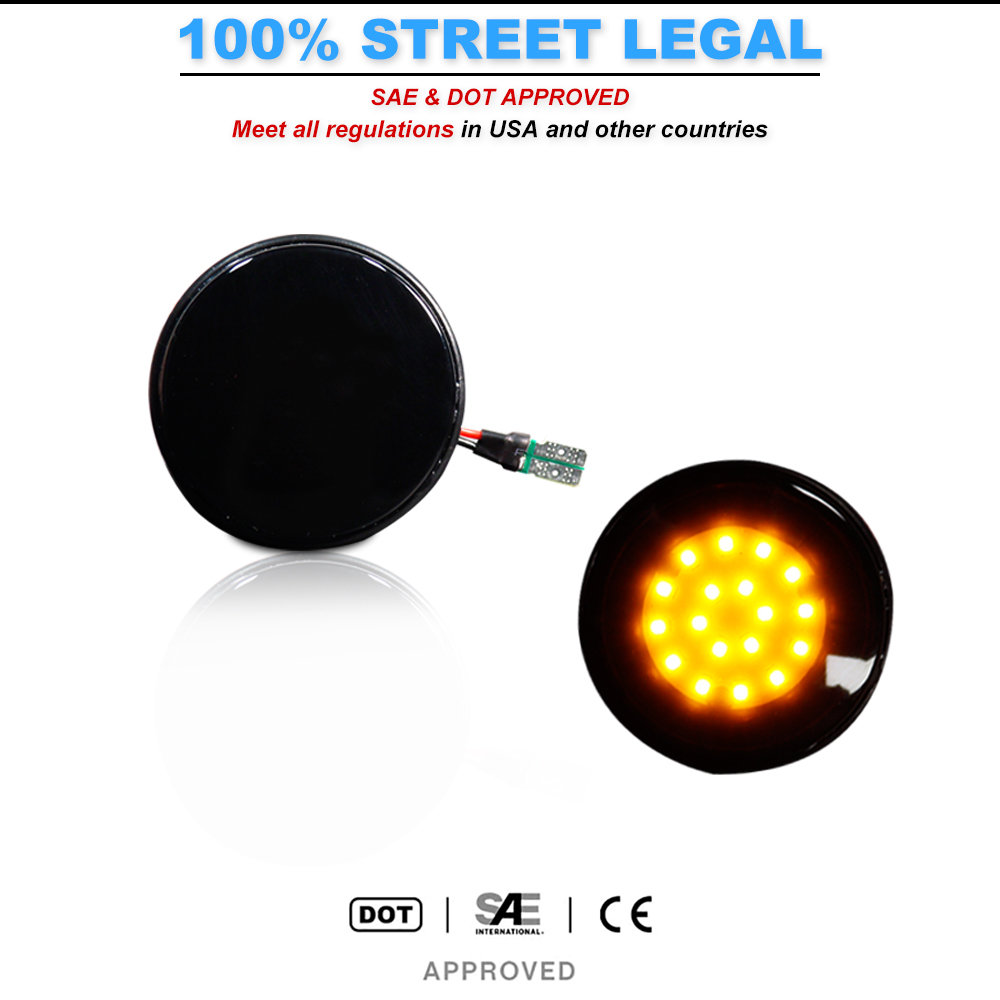 2 stks iJDM LED Front Zijmarke - Signal Panel Orange recensie en prijs