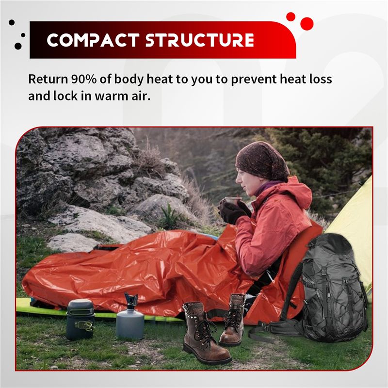【VOORRAAD】 Noodslaapzak 2-pers - Bivy Bag Emergency recensie en prijs